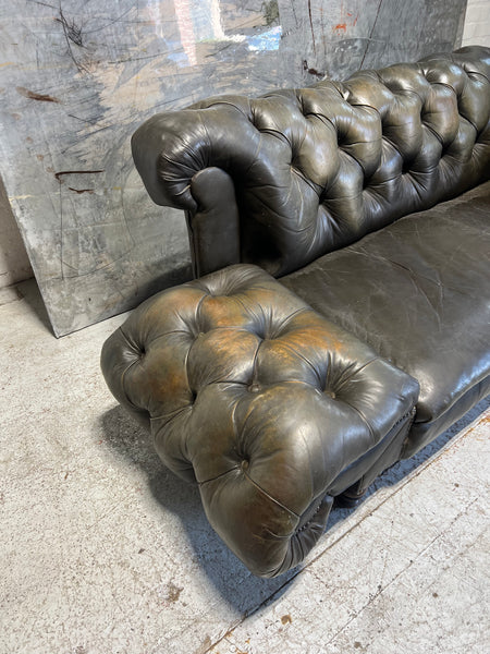 Antique Victorian 19thC Double Drop Arm Chesterfield Sofa