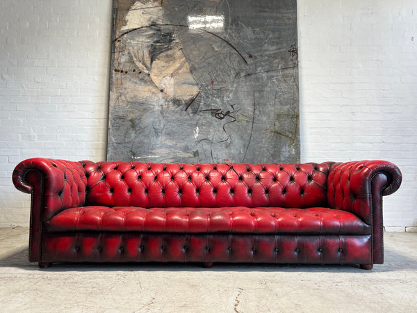 A HUGE 4 Seater Chesterfield Sofa To Be Lightly Restored