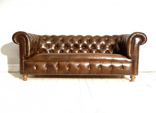 Chesterfield Sofa in Rich Walnut