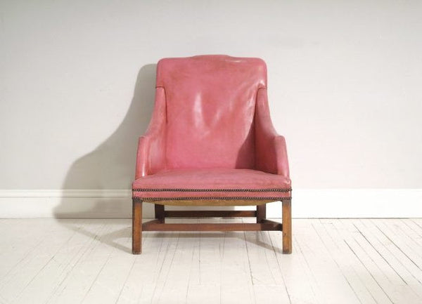 Front view of Pink 18th Century Chair