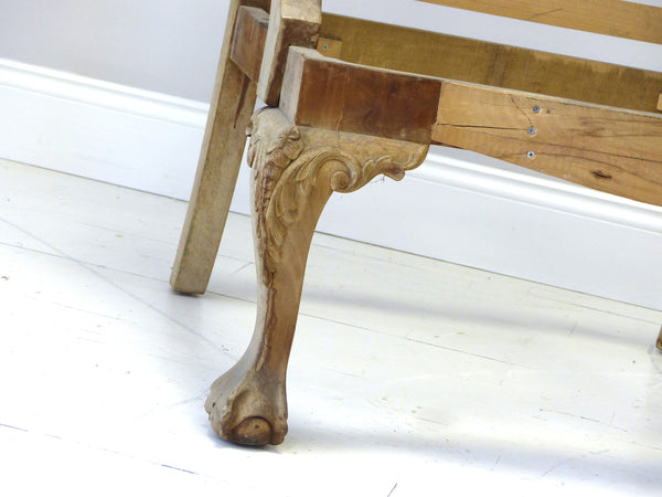 ANTIQUE ARMCHAIR FRAME : TO BE UPHOLSTERED