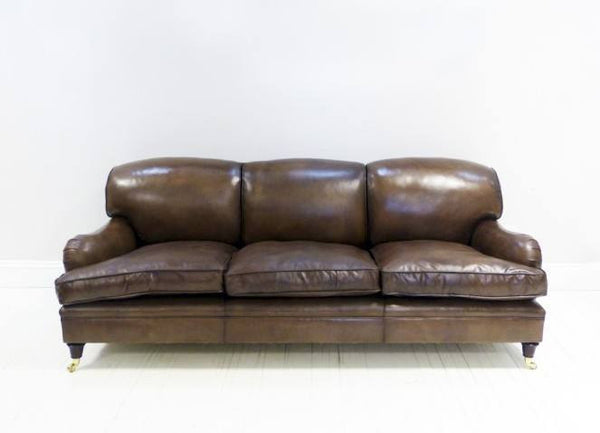 THE GRENVILLE SOFA, RICH BROWN