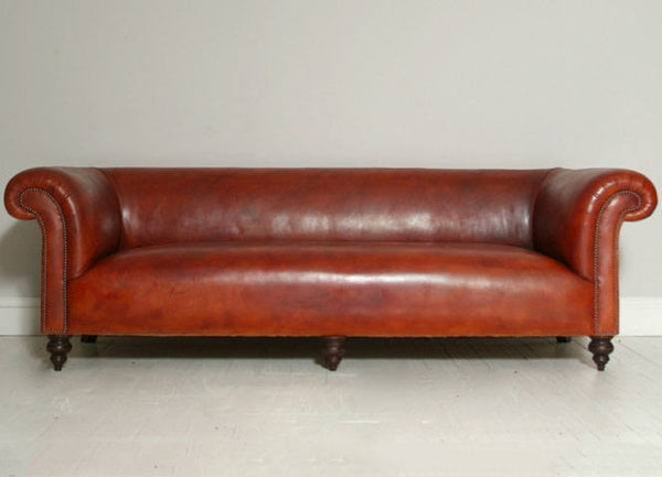 The Goderich Un-Buttoned Sofa – Whiskey Leather