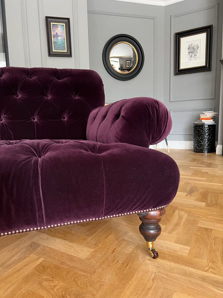 Our New Robinson Sofa - Finishes in Amy Somerville Smoking Room Velvet