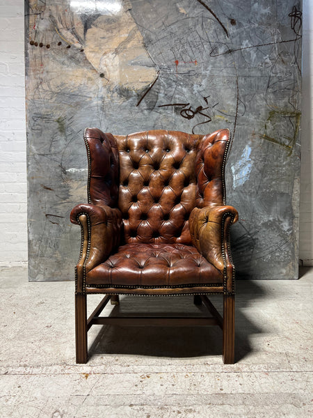 Wow!  The most Beautiful Hand Dyed Horse Hair Filled Wingback Chair