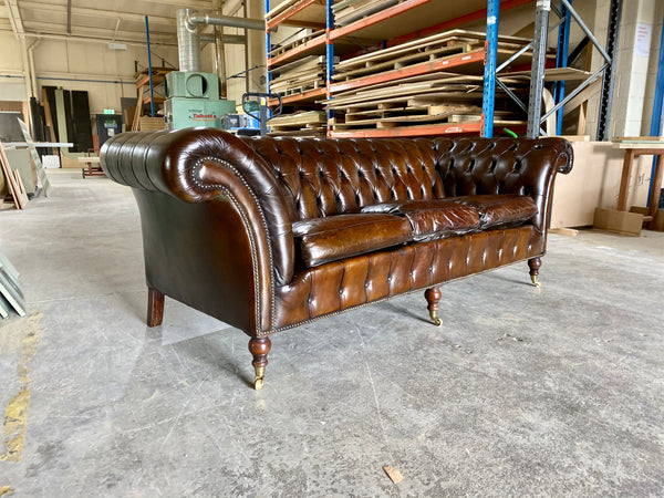 A Very Elegant Vintage Chesterfield Sofa that has been re-dyed