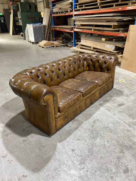 A Very Good MidC Chesterfield in Original Leather