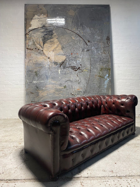 An Exceptional Leather Chesterfield Sofa - 3 Seat