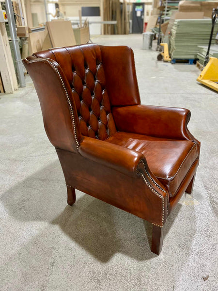 A Lovely MidC Chesterfield Wing Chair