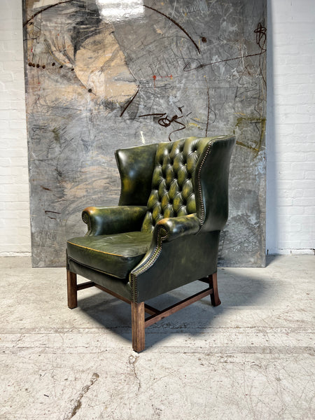 A Beautiful Chesterfield Wing Back Chair by Millbrook