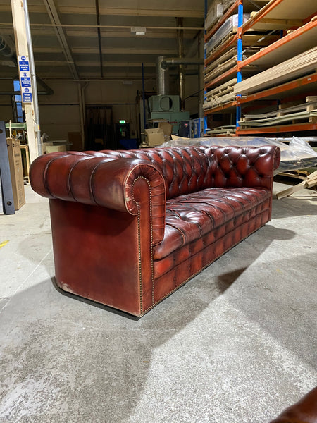 A Very Good MidC Chesterfield in Wine Reds