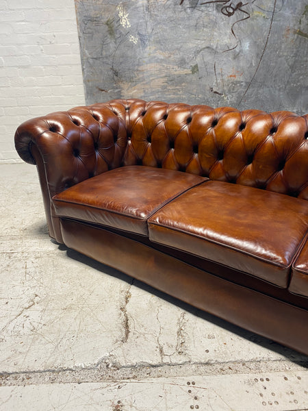 An Amazing Vintage Chesterfield Sofa in Conker
