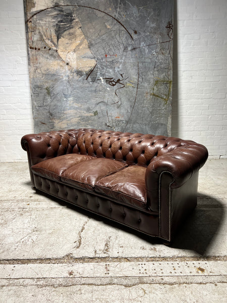 Comfortable brown cheap leather couch