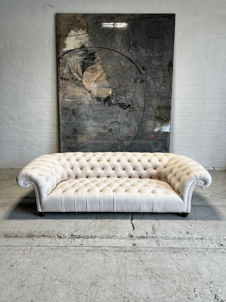 Antique 19thC Howard & Sons Chesterfield Sofa - fully restored -  can be dyed the colour of your choice