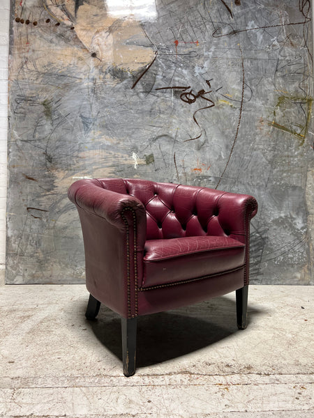 Aubergine armchair on sale
