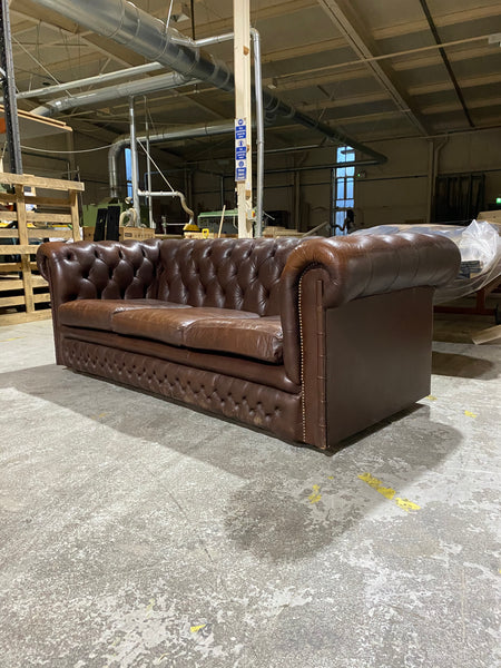 A Super Cool Twice Loved Chesterfield in Chocolate Browns