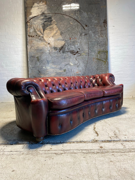 A Very Smart and Unusual Twice Loved Chesterfield Sofa in