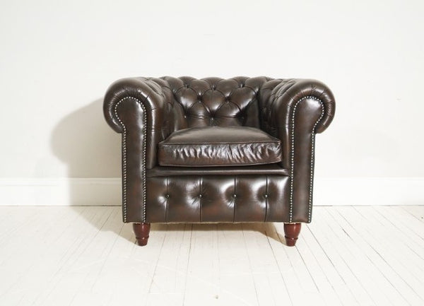 STUNNING PRELOVED CHESTERFIELD CLUB CHAIR