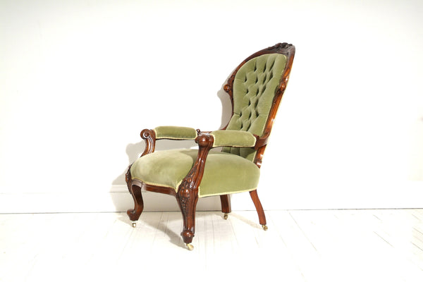 ANTIQUE MID 19TH CENTURY OCCASIONAL DINING CHAIR