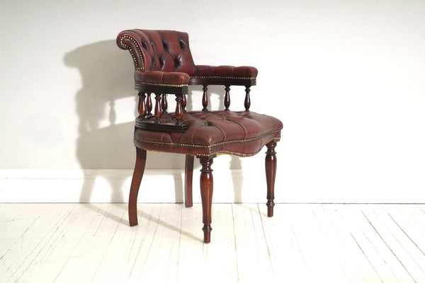 Oxblood Captains Chair 