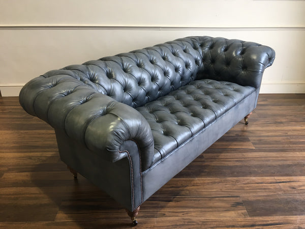 GODERICH CHESTERFIELD : HAND DYED ELEPHANT GREY