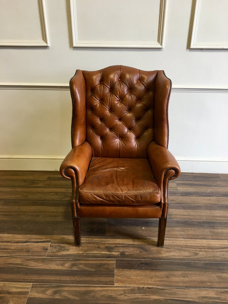 Chesterfield Chair From The Front 