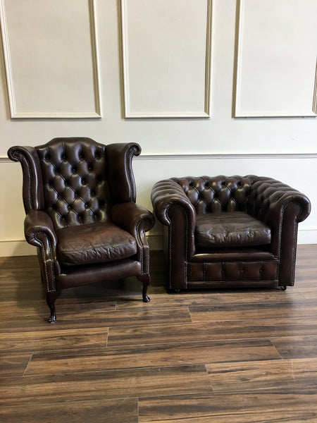 Twice Loved 3 Piece Chesterfield Suite