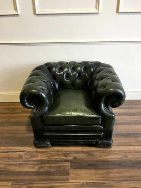 Chesterfield Chair In Green