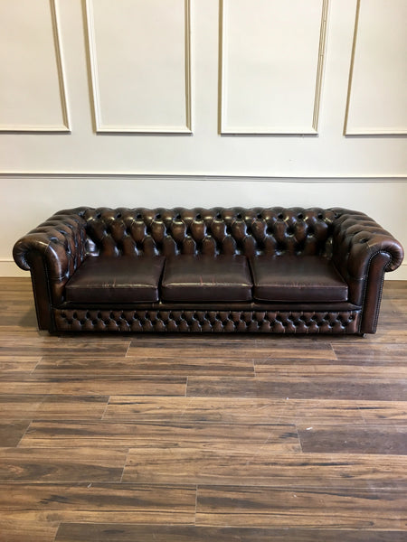 Dark Brown Chesterfield Sofa