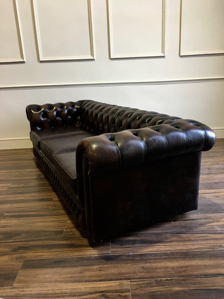 Side view of 4 Seater Chesterfield Sofa