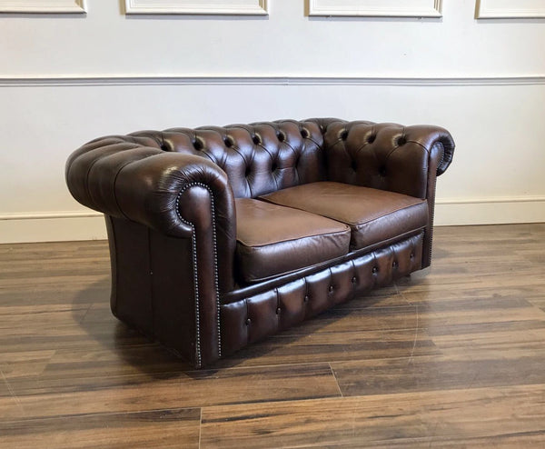 Leather Chesterfield Sofa Side View
