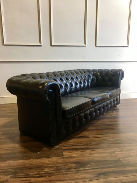 A very very comfortable and Well made Vintage Leather Sofa in Bitter Chocolate