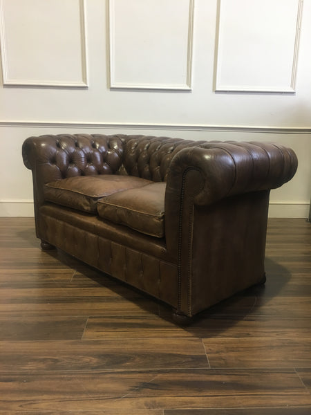 RARE!  A Very Good Vintage Leather Sofa