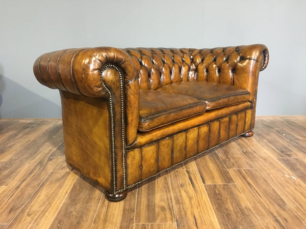 Exceptional Antique Leather Sofa Circa 1920