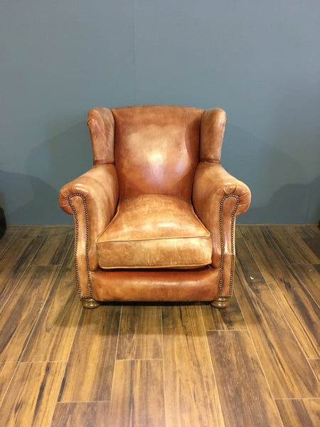Perfect Vintage Leather Armchair - Our very own Peel Chair