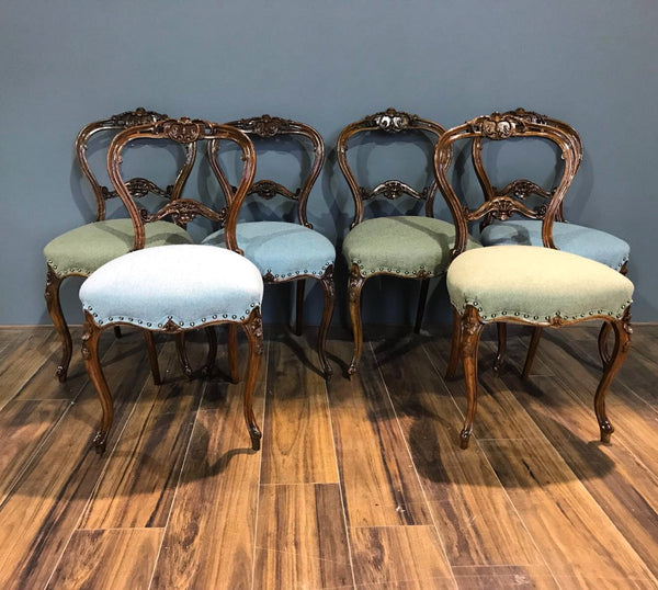 Group Of Antique Dining Chairs