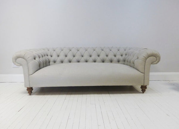 THE GODERICH SOFA IN GREY LINEN