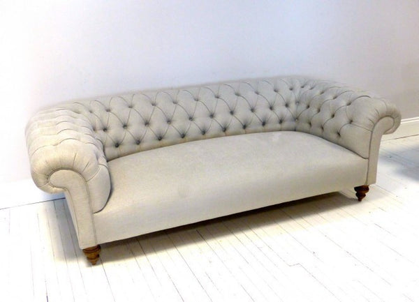 THE GODERICH SOFA IN GREY LINEN
