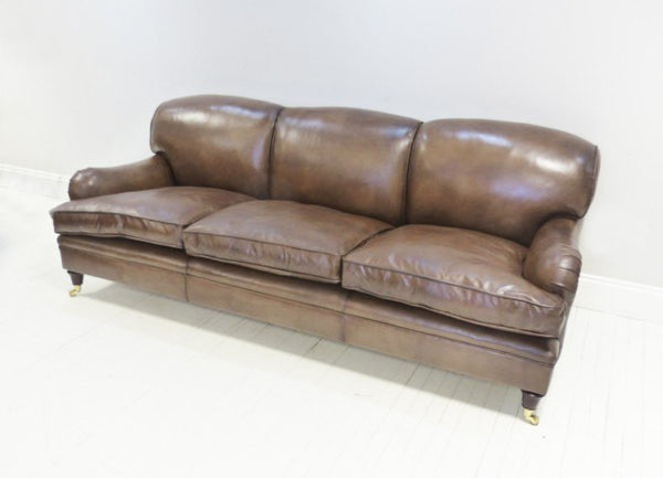 THE GRENVILLE SOFA, RICH BROWN