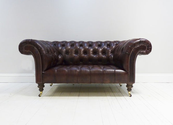 Umber Brown Chesterfield Sofa