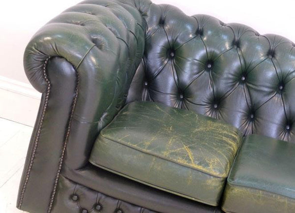 VERY NICE COUNTRY GREEN CHESTERFIELD