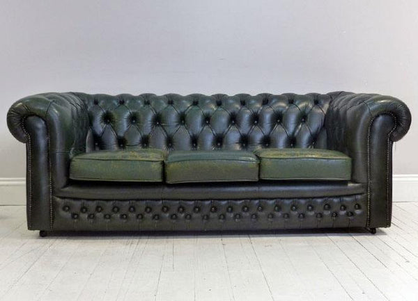 VERY NICE COUNTRY GREEN CHESTERFIELD