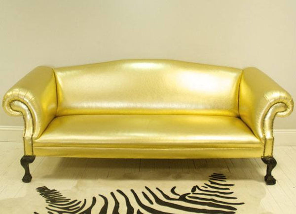 Golden Leather Sofa
