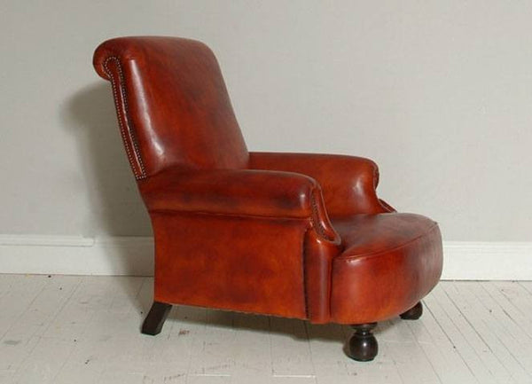 The Shelburne Armchair – Whiskey Leather