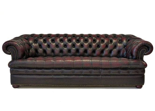 LOVELY VINTAGE OXBLOOD CHESTERFIELD SUITE