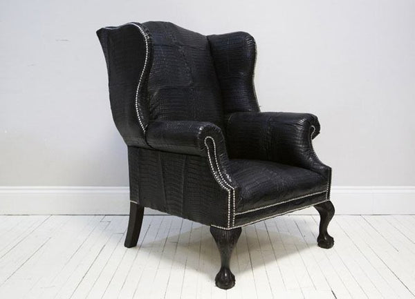 THE DISRAELI : CROCODILE SKIN ARMCHAIR