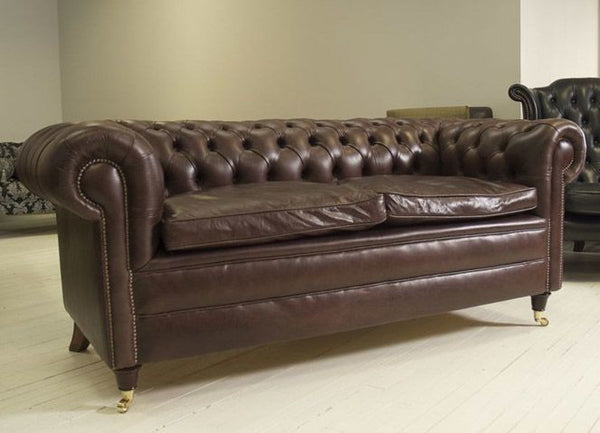 Timeless Chesterfield: Autumn Tan Leather